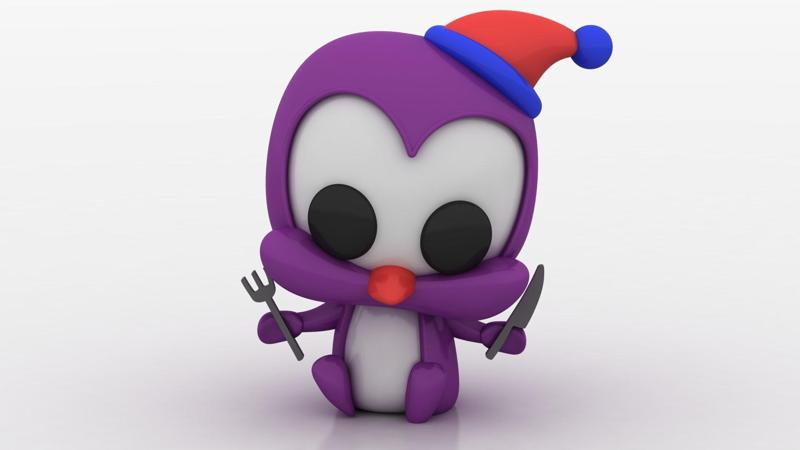 UNIQUE ANIMAL EATING TOY 3D PRINTABLE MODEL