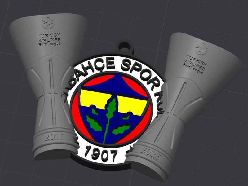 Fenerbahçe Beko Euroleague Trophies Keychain