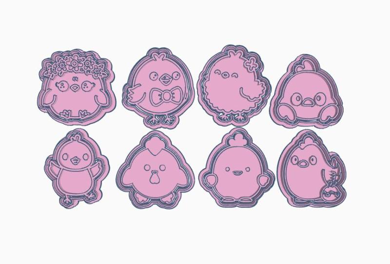 CHICKEN cute CHICKEN cookie cutter