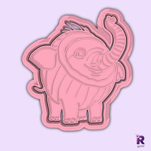 Cocofanto Elefanto Brainrot Brainrot Cutter + Stamp Cookie Cutter