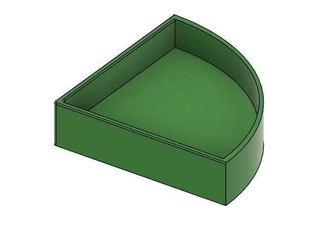 Terrarium water dish/bowl corner medium 