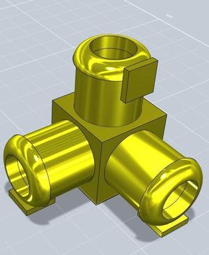 Coupling for flextube corner