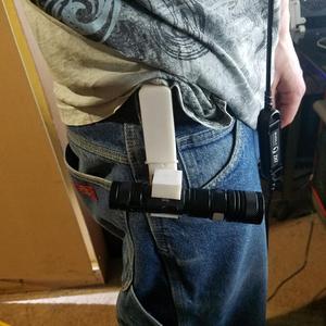 Rotating Flash Light Holster with detachable parametric holder