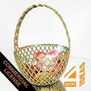 Woven Basket - Tall - Commercial License