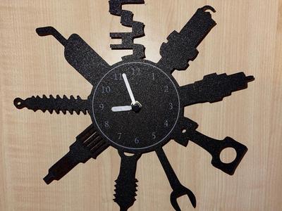 Engine parts clock
