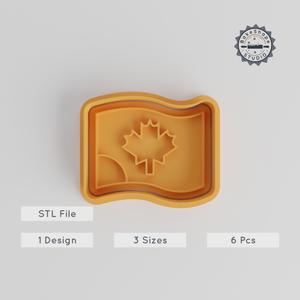 Flag Cookie Cutter & Stamp Set, 6 Piece Bundle, Perfect for Cookies & Fondant, S/M/L Sizes, Country Emblem, Patriotic Baking Tool PRODUCT_5472