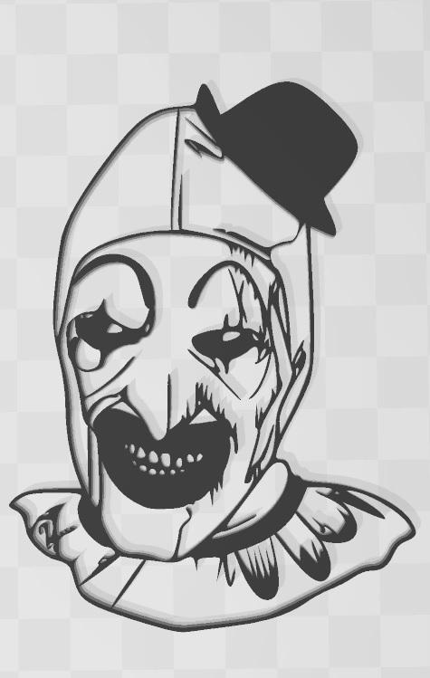 Line art "The terrifier" the clown