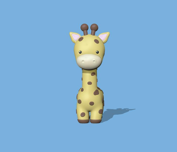 Cute Giraffe Long Neck