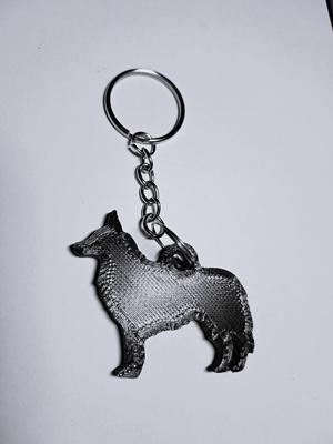 Border collie keychain