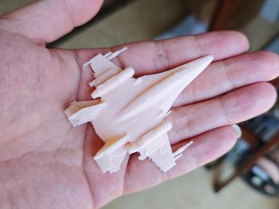 Aircraft Fighter Jet Scalable Printing Children's Toy Figurine Display Model One-Click Print in Place With Supports Remove Carefully