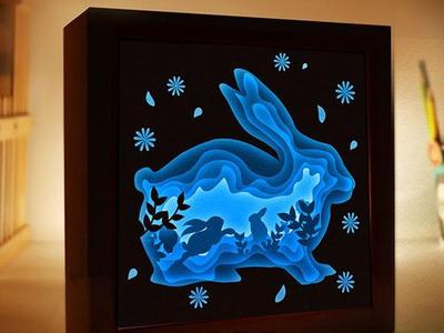 Cute Bunny Rabbit light box