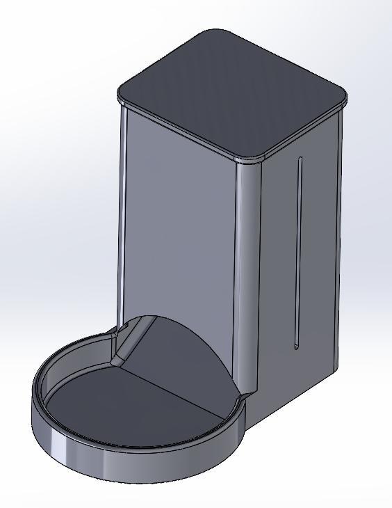 Dry food dispenser cat food