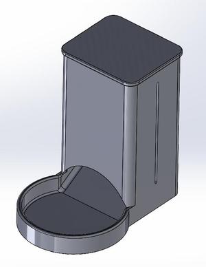 Dry food dispenser cat food