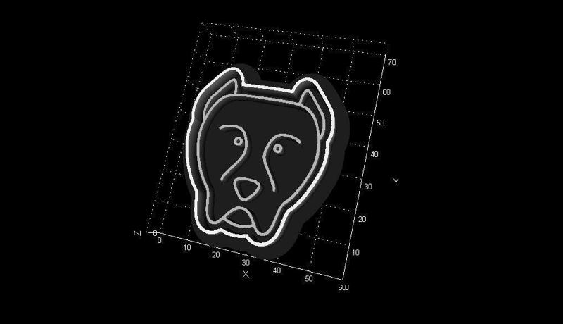 pit bul  - Dog Cookie Cutter