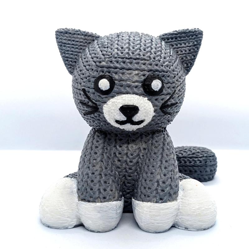 Knitted cat (cute)