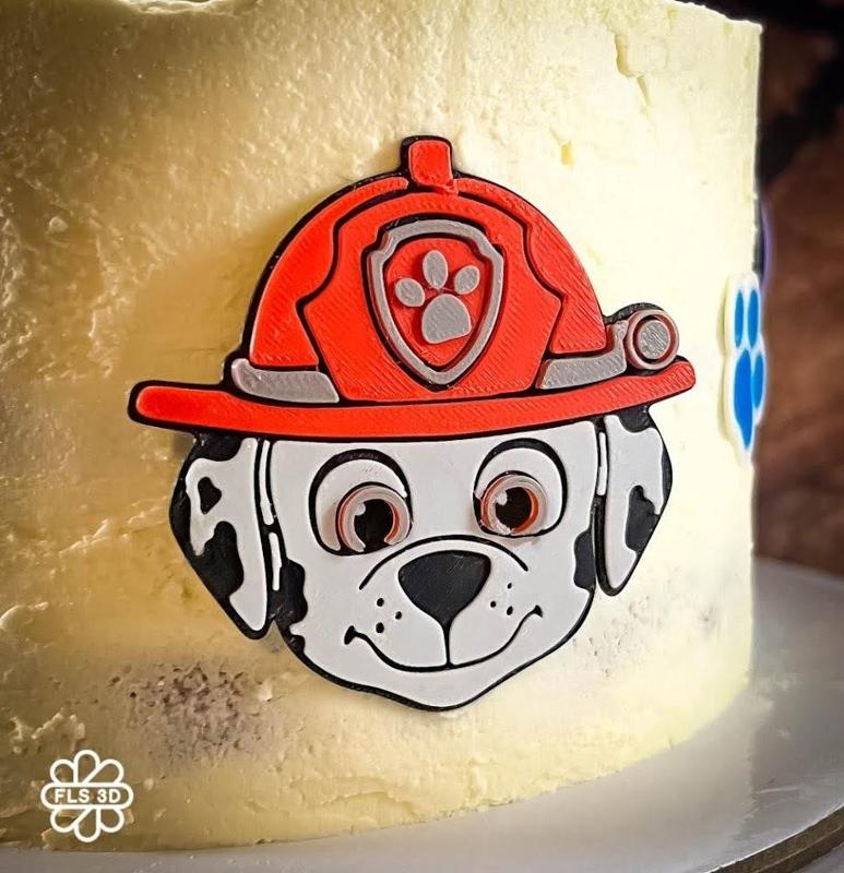 Paw Patrol Themed Cake Decoration Marshall