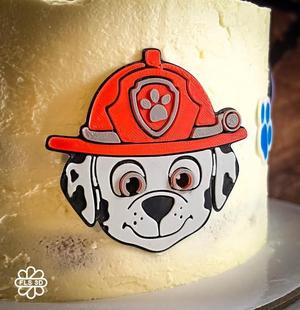Paw Patrol Themed Cake Decoration Marshall