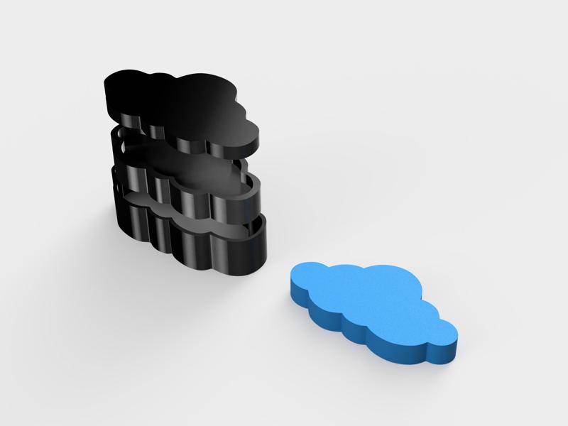 cloud bath bomb mould