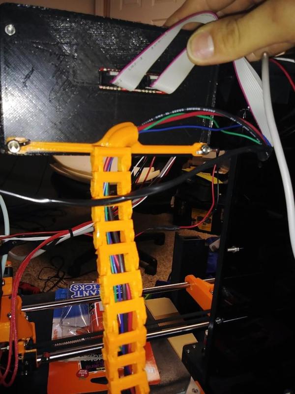 Anet A6 Heatbed Cable Guide+Chain Holder 