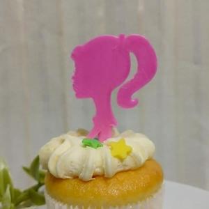 Barbie Mini Cake Topper - Silhouette
