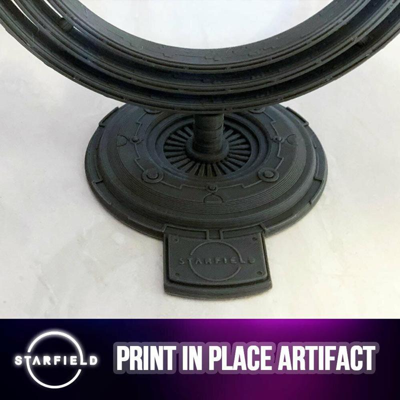 Starfield Artifact Spinner - Print in Place