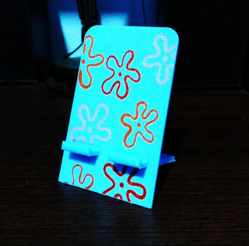 Portable Cell Phone Holder - SpongeBob style cloud design