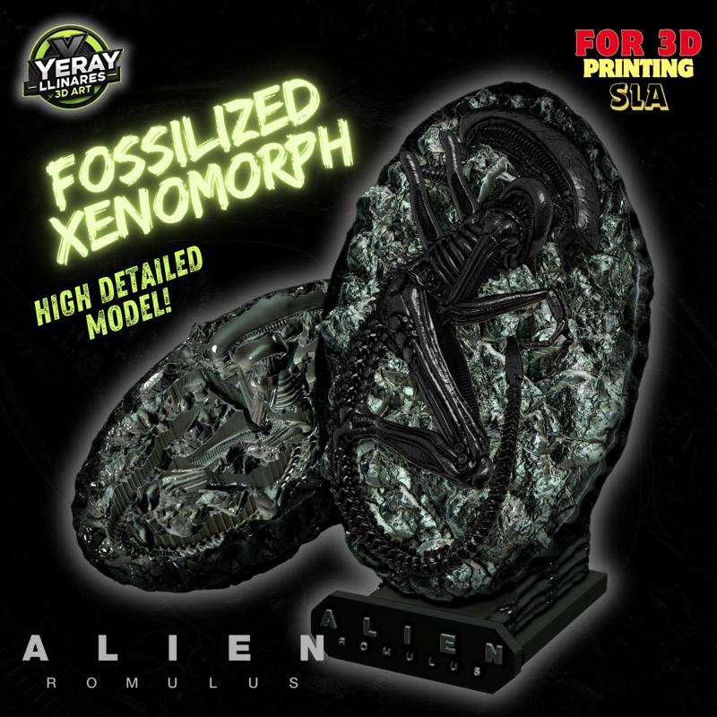 Fossilized Xenomorph Replica - Alien: Romulus