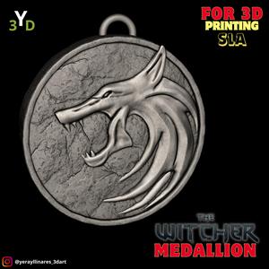 The Witcher Wolf Medallion - Epic Relief for SLA Printing