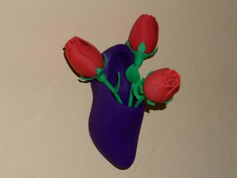 Wooden Shoe Wall Hanger