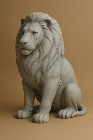Majestic Lion Statue – 3D Printable STL Model