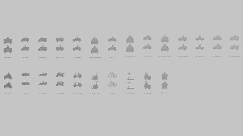 🚗 Vehicles – Cars & Road Vehicles Pendant Pack (Original Blend) 🚓🚌