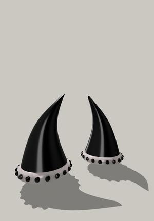 horn for helmet, crest,horn