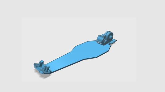 Traxxas slash 2wd aluminium LCG chassis design