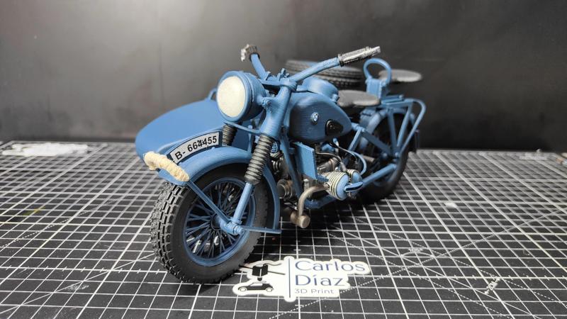 BMW R75 motorcycle with sidecar