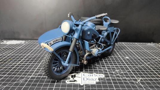 BMW R75 motorcycle with sidecar