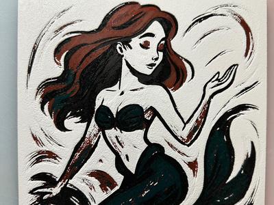 Ariel from the Little Mermaid Hueforge