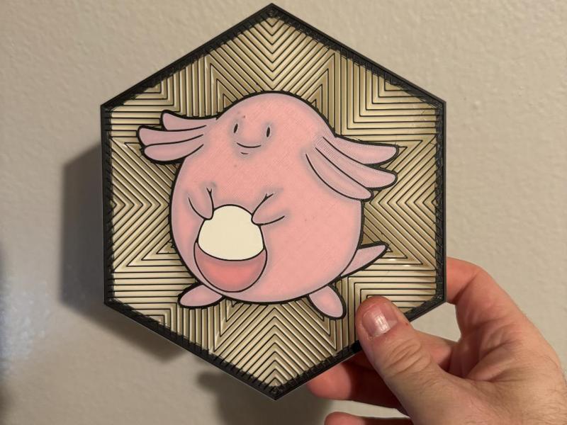 #113 Chansey Hex Wall Art