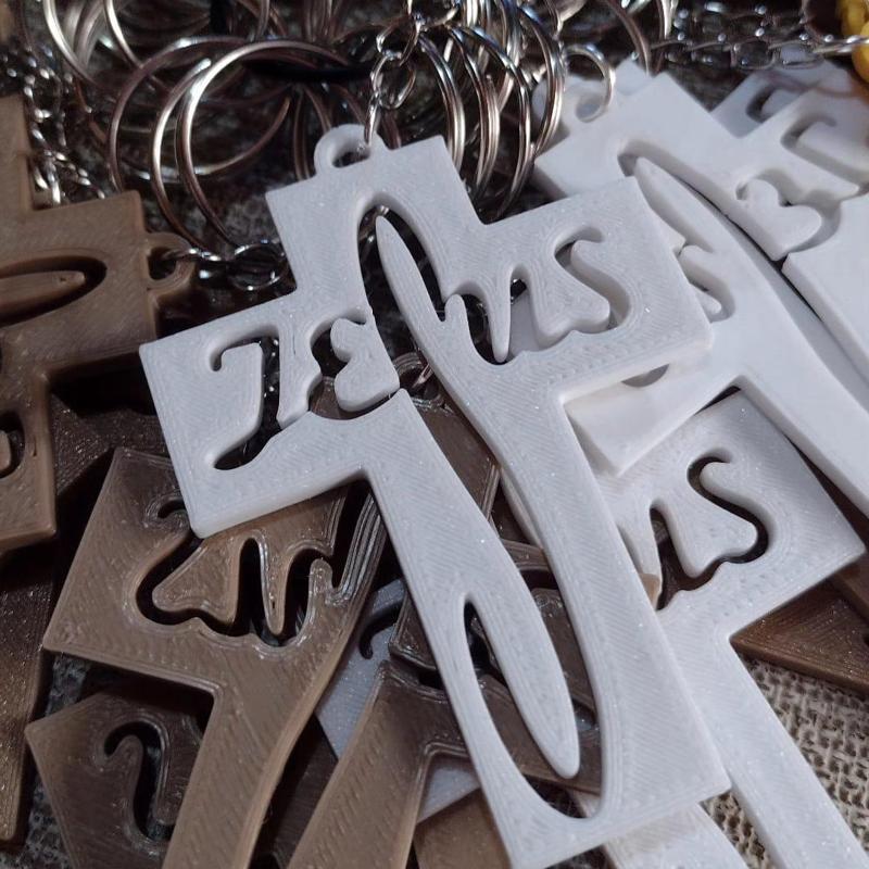 Keychain jesus communion/baptism/communion key chain