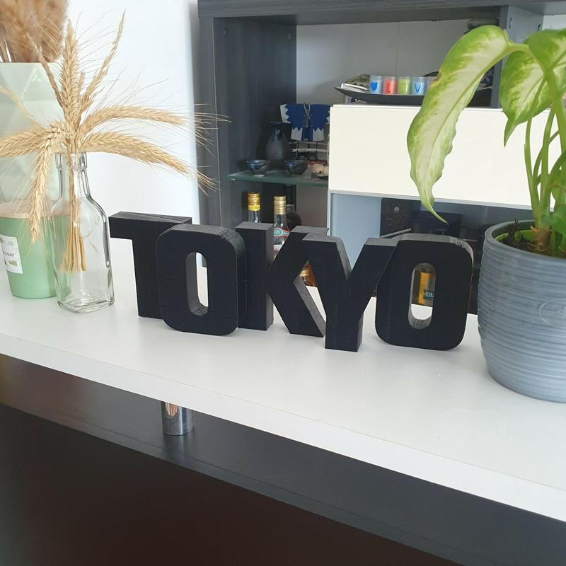 Tokyo - Decorative 3D City Name
