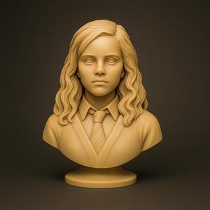 Hermione Granger Bust STL File Collectible Model
