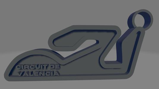 Circuit de Valencia keychain