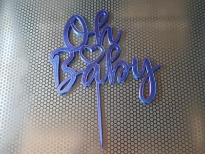 Cake Topper Oh Baby