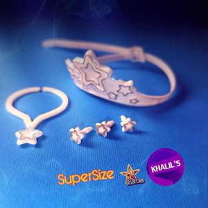 Barbie supersize 70S STAR_JEWELRY SET replacement