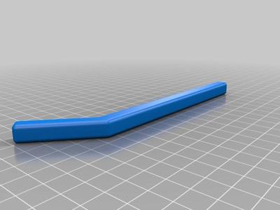 Thick straw with a bend