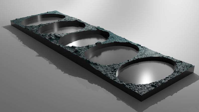 105x70mm movement tray tabletop stoney forest design