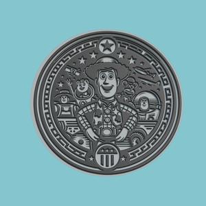 Toy Story Movie Medallion  Toy Story 3d  Model Stl Obj