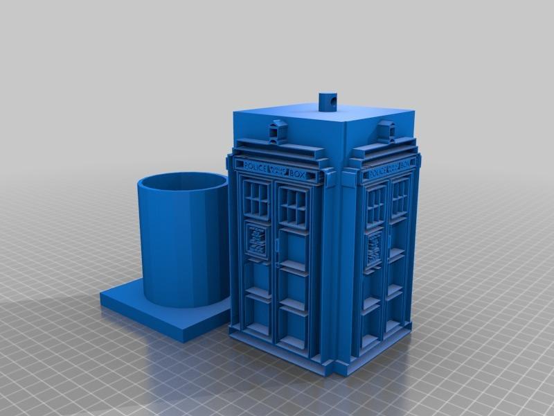 Money Hiding Tardis Keychain