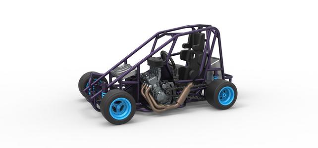 Diecast Pavement 600 Micro sprint car Base Scale 1:25