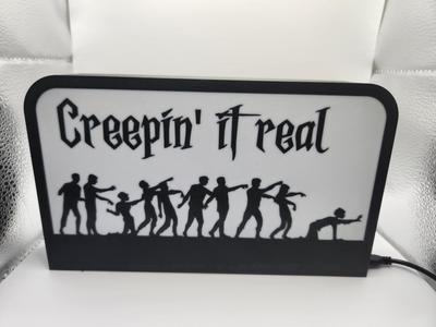 Creepin it real LED LightBox