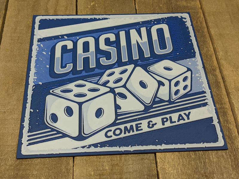 Casino #1 - Come & Play (Dices Edition) HueForge